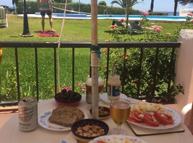 公寓 Sea & Pool View Garden Palmeras *